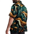 thumbnail image 3 of Platypus Men's Hawaiian Printed Short Sleeve Button Down Casual Beach Shirt's, Unisex, 3 of 6
