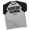 T-Shirt Heather Grey, variant on GYMISH RAGLAN Hardcore Training Workout Gym T-Shirt for Men – Funny Gym Shirt, Fitnes Tee, Heather Grey, Small