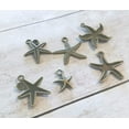 thumbnail image 3 of U8MO Starfish Charms Antiqued Bronze Nautical Pendants Ocean Set Findings Assorted 6p, 3 of 3