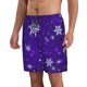 thumbnail image 2 of Balery Dark Purple Snowflakes Traje de Baño Estilo Hawaiano para Hombre, Shorts de Secado Rápido con Bolsillos-X-Large, 2 of 6