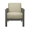 thumbnail image 3 of OakvillePark Rasar Fabric Upholstered Accent Chair, Brown, 3 of 6