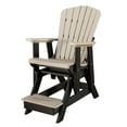thumbnail image 5 of OS Home and Office Furniture Resin Fan Back Balcony Glider in Weatherwood/Black, 5 of 5