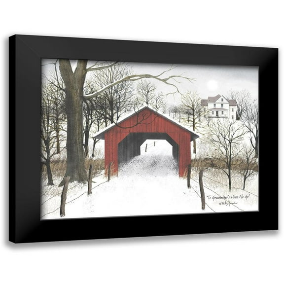 Jacobs, Billy 14x12 Black Modern Framed Museum Art Print Titled - To Grandmothers House We Go