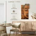 thumbnail image 4 of Elephant Stock Wood Carved Buddha Wall Art - Vertical Multi Panel Canvas - Living Room Wall Decor - Religion And Spirituality Multi Panel - Brown And Beige Decor - 39" x 80", 4 of 4