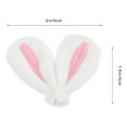 thumbnail image 4 of BRIGHTFUFU 30 piezas de tela Bunny Ears Hechor Materiales Materiales Central de cabello Accesorios de orejas de conejo, 4 of 7