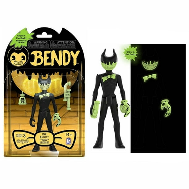 KEVCHE 12cm Bendy and the Ink Machine Figure Juguetes, Bendy and the Ink Machine Boris Figuras de Acción Juguetes Tres Fluorescente Bendy, Bendy Figura para Fans del Juego, Edad 3+