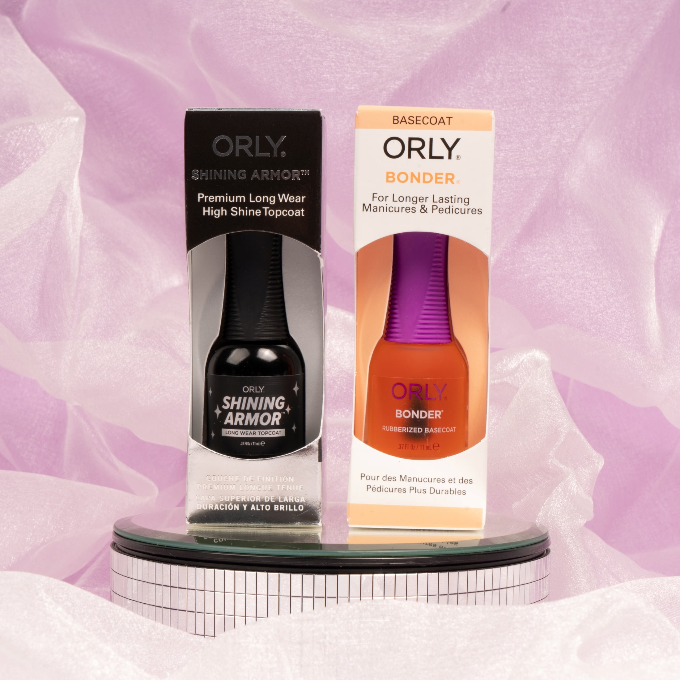 ORLY Shining Armor Nail Top Coat, High-Gloss Protective Finish, 0.37 fl oz