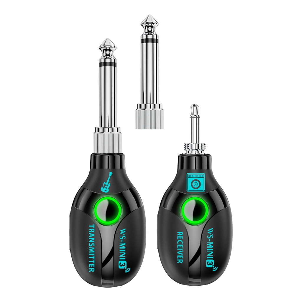 tegongse 2.4GHz Wireless Guitar Transmitter Receiver System Sound Transmitter and Receiver for Electric Guitar Violin Instruments
