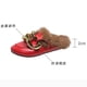 thumbnail image 5 of Retro mujer Vintage Casual gran gancho de bloqueo de Metal y bucle Enviros polar tacones bajos Slingback Otoño Invierno zapatos de punta redonda Wmkox8yii  shkj422, 5 of 6