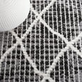 thumbnail image 6 of SAFAVIEH Marrakesh Nellie Geometric Polyester Area Rug, Charcoal/Ivory, 6'7" x 6'7" Square, 6 of 8