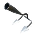 thumbnail image 2 of triangular de jardín para deshierbar, portátil, de mano, de repuesto, ergonómica, para cultivo, herramienta manual eficiente de metal. 2 dientes, 2 of 8