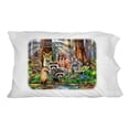 thumbnail image 1 of Muir Woods National Monument California CA Redwoods Forest Animals Novelty Bedding Pillowcase, 1 of 4