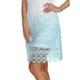 thumbnail image 4 of White Mark Women's Crochet Lace Overlay Mini Dress, 4 of 5
