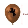 thumbnail image 3 of 12pcs Western Cowboy Themed Balloons Kit 12-inch Horse Balloons for Birthday Bachelorette Party Decoration Supplies, 3 of 5