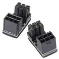 thumbnail image 1 of Milaget 2-pack GPU up and down 180 Degree Angle Adapter Set for Desktops Graphics Card, 6PIN, 1 of 9