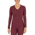 thumbnail image 2 of Fruit of the Loom Women's Long Underwear Waffle Crew and V-Neck Thermal Top, 2-Pack, 2 of 10