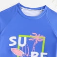 thumbnail image 4 of uikmnh Toddler Boys' Surfing Print Two Piece Swimsuit Stripe Tree Swim Shorts Size:2-3 Years, 4 of 6