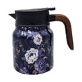 thumbnail image 1 of Tetera al vacío, jarra para agua caliente, tetera Floral, a prueba de fugas, reutilizable, retención de calor, hervidor aislado de gran capacidad para violeta, 1 of 8
