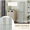 thumbnail image 4 of HOMCOM 5.5' 4 Panel Room Divider Folding Privacy Screen Panels, Grey, 4 of 10