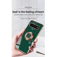 thumbnail image 4 of Funda para Samsung Galaxy S10(Verde), Funda Elegante Silicona TPU Delgada Suave Colorida Funda a Prueba de Golpes con Soporte de Anillo Magnético para Samsung Galaxy S10, 4 of 5