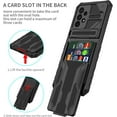 thumbnail image 2 of Case for Galaxy A42 5G,Military Grade [Built-in Kickstand] with Card Holder Dual-Layer Design Heavy Duty Shockproof Protection Phone Case for Samsung Galaxy A42 5G (Black), 2 of 18