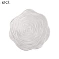 thumbnail image 1 of Rose harina mat PVC resistente a altas temperaturas posavasos aislamiento mat 6PCS, 1 of 9