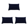 thumbnail image 2 of Decodeary SOFT INFLATABLE FLOCKED PILLOW CAMPING TRAVEL SOFT BLOW-UP SIZE 38CMX25CM RU dark blue 3Set, 2 of 6