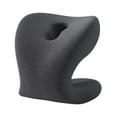 thumbnail image 3 of Reposacabezas para silla de oficina con soporte para el cuello para adultos y estudiantes, lavable, versátil y se adapta a la mayoría de las sillas de oficina. Gris oscuro, 3 of 9