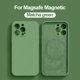 thumbnail image 3 of Original Liquid Silicone Magnetic Case For iPhone 11 13 12 14 15 Pro Max Plus For Magsafe Case Wireless Charge Cover Accessories, 3 of 5