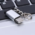 thumbnail image 4 of Conector macho USB 3.1 tipo C de metal a adaptador de datos hembra Micro USB 2.0 de 5 pines, 4 of 6