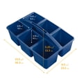 thumbnail image 2 of ECR4Kids 6-Compartment Large Plastic Caddy, Multipurpose Organization, Earthtone, 6-Pack, 2 of 9