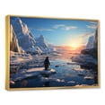 thumbnail image 2 of Designart "Dreaming Snow Penguin Pioneers" Penguin Floater Framed Wall Decor, 2 of 5