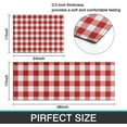 thumbnail image 4 of Kitchen Rugs Non Slip Kitchen Floor Mat Red and White Checkered Set 2 Piece Kitchen Rug Yoga Mat, 4 of 6