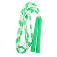 thumbnail image 2 of kurtrusly Corde à Sauter Réglable Perlée pour Exercice Entraînement Physique Vert + Blanc, 2 of 9