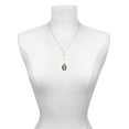 thumbnail image 3 of Delight Jewelry Silvertone Small Black Oval Cameo Silver tone Elegant Infinity Lariat Necklace, 3 of 4