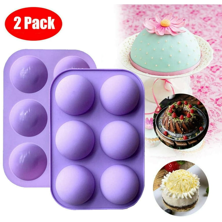 4-pack 6-hole Hemispherical Silicone Molds Baking Molds For Making  Chocolate Cake Jelly Dome Mousse Silicone Bake Mould