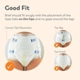 thumbnail image 3 of Tranquility SmartCore Adult Disposable Briefs, Incontinence Control with Breathable Kufguard Technology, Fastening Tabs & Wetness Indicator, Latex-Fr, 3 of 8