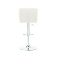 thumbnail image 6 of Home Square Metal Chrome Barstool with Upholstered Seat in White - Set of 3, 6 of 11
