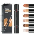 ZENMELE Highlighters Makeup Two Sets Double Head Contouring Stick