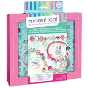 Make It Real: 28 Pieces, DIY Unique Charm & Bead Jewelry Kit, Tweens & Girls, Kids Ages 8+