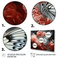 thumbnail image 3 of Designart "Butterfly Haven Red Grey I" Animals Floater Framed Wall Art Living Room, 3 of 7