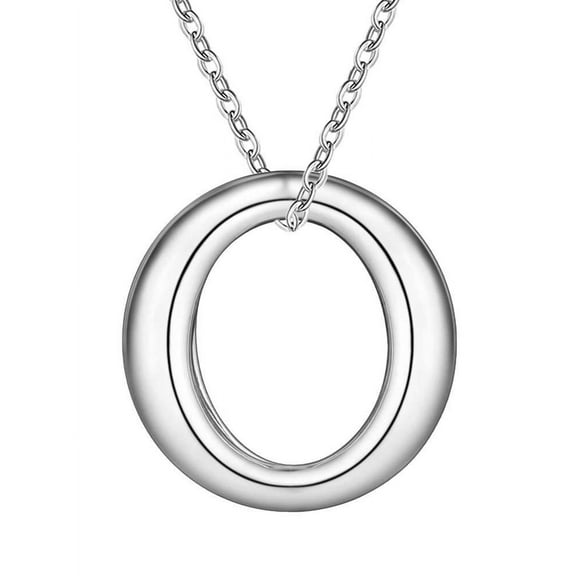 Forever Silver O Necklace, Earrings and Bracelet Set for Woman Special Occasion Birthday Holiday