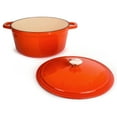 thumbnail image 4 of BergHOFF Neo Cast Iron 7qt. Round Dutch Oven 11" with Lid, Orange, 4 of 6