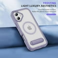 thumbnail image 5 of Allytechgroup iPhone 16 Plus Case Magnetic, [Military Grade Protection] Compatible with Magsafe Rugged Hybrid TPU PC Back Cover Bumper Phone Case Cover for Apple iPhone 16 Plus, Purple, 5 of 7