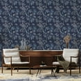 thumbnail image 6 of Tempaper Bamboo Chinoiserie Navy Blue Peel and Stick Wallpaper, 20.5" x 16.5', 6 of 8