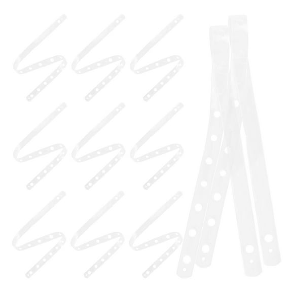 Hytrove Space Saving Hangers 20Pcs Transparent Plastic Hanger Strips for Clothes Rack Homeowners