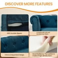 thumbnail image 3 of Aukfa Dog Beds for Medium and Large Dog, 33" Elevated Pet Sofa Bed Support up to 200 lbs, Blue, 3 of 6