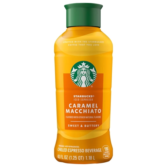 Starbucks Caramel Macchiato Iced Espresso, 40 Fl Oz Bottle