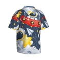 thumbnail image 2 of Daiia Astronaut And Space Hawaiian Shirt for Men Gentle Cotton Regular Short Sleeve Casual-Medium, 2 of 9