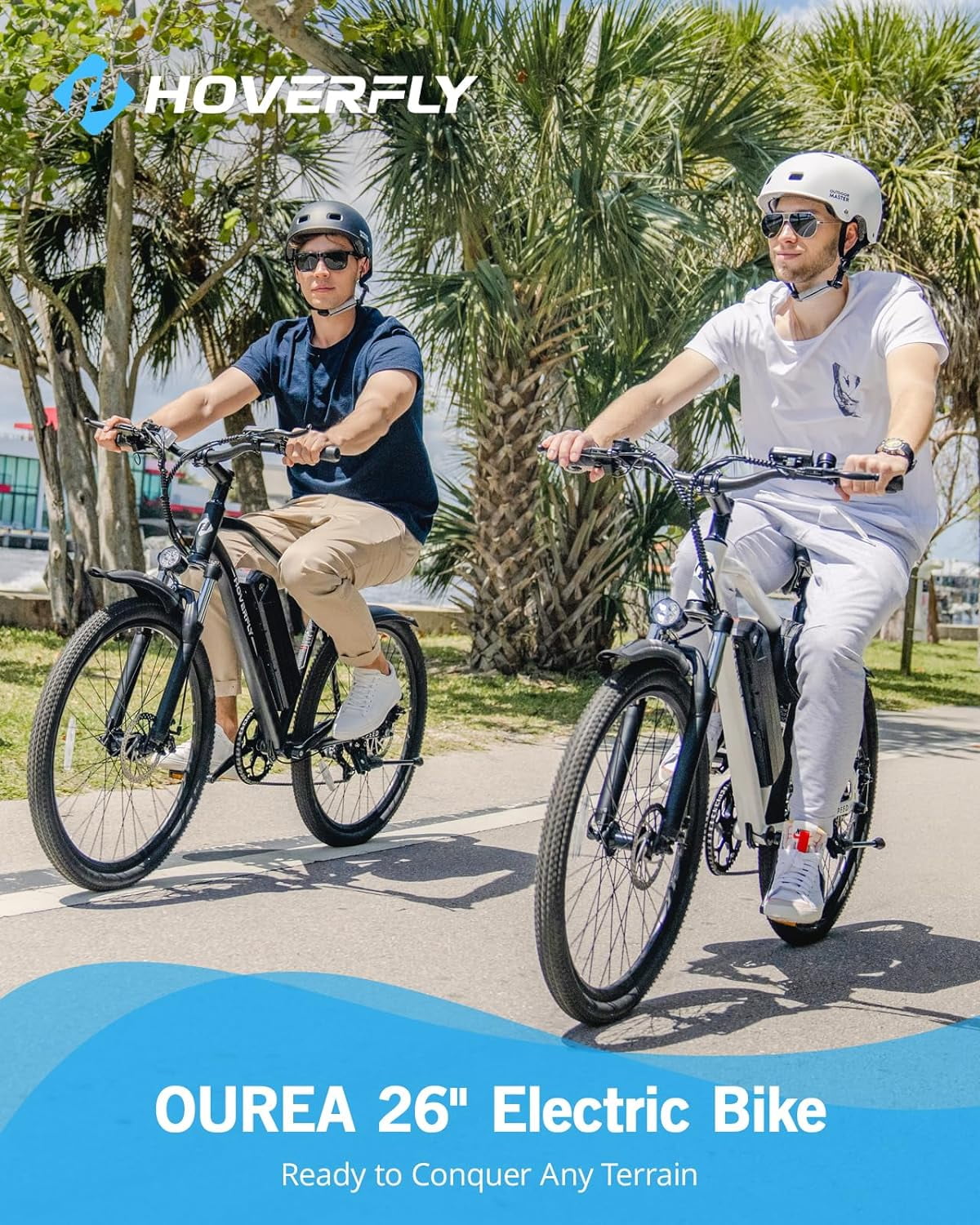 HOVERFLY OUREA 26" Adult Mountain Electric Bike, 48V,Peak 750W Motor, 20 MPH, Max Weight 264 lbs, Black,UL2849